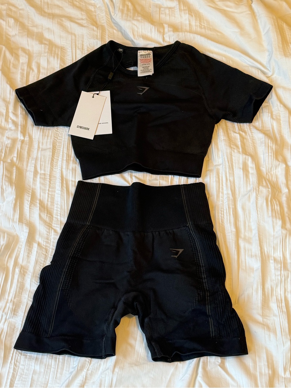 Gymshark Crop Top & Shorts Set